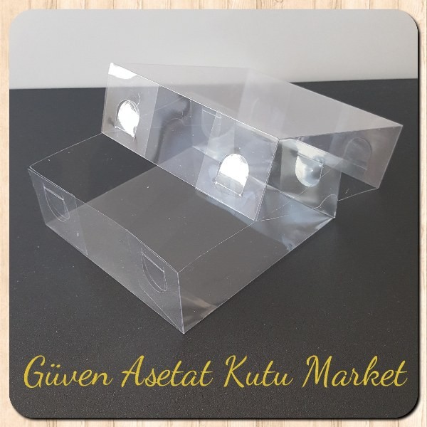 12x12x4 Ölçülü Asetat Kutu