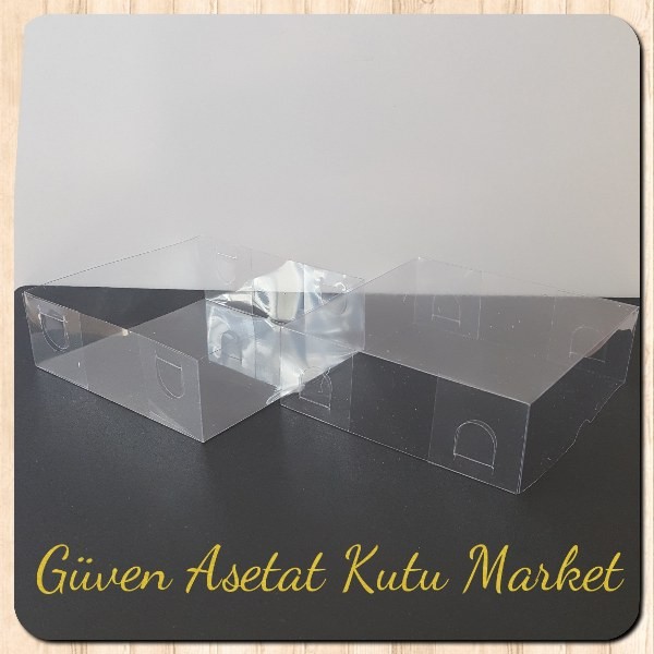 12x12x4 Ölçülü Asetat Kutu