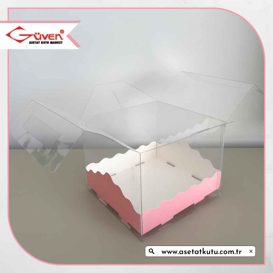 13x13x12 Pembe Pasta Kutusu