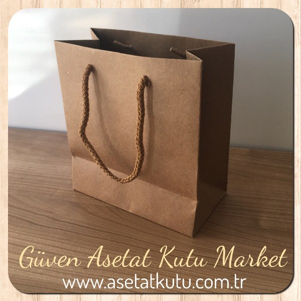 15.5x17x8 Kraft Karton Çanta