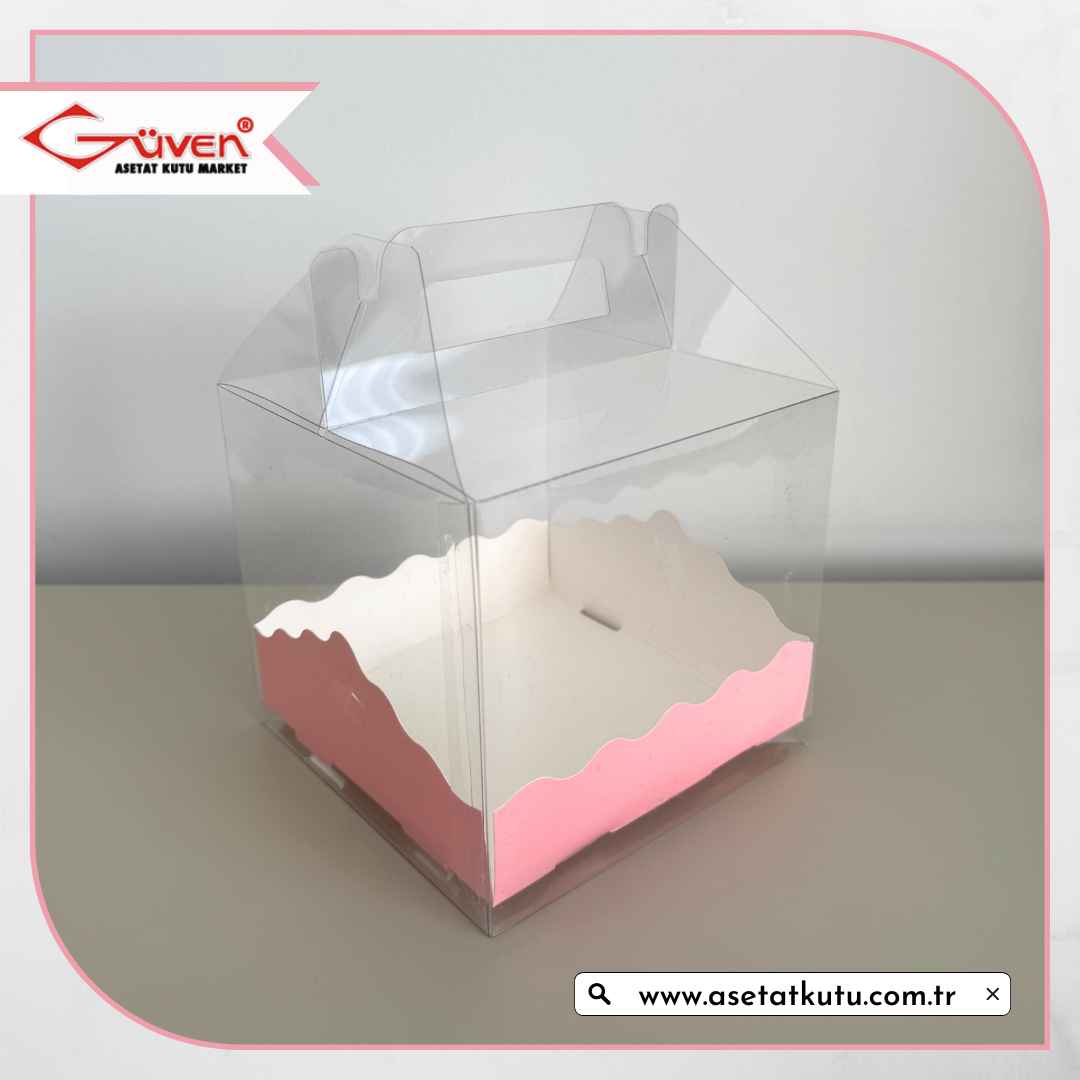 15x15x12 Pembe Pasta Kutusu