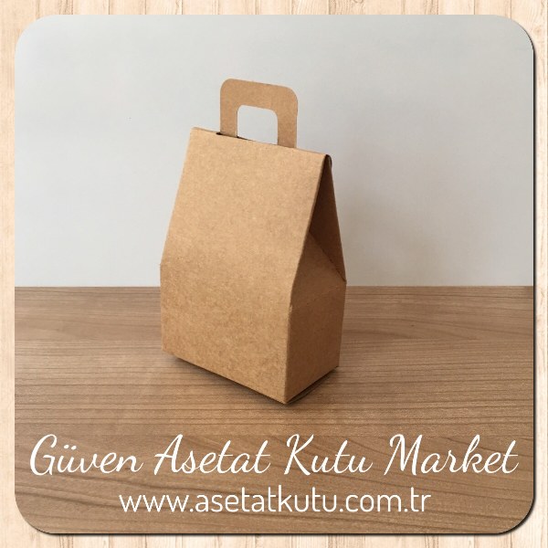 7.5x10.5x4.5 Kraft Penceresiz Çerez Kutusu