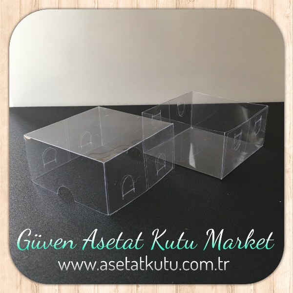 8x8x4 Ölçülü Asetat Kutu