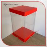 17x17x28 Kırmızı Karton ve Asetat Kutu (HM29) 17x17x28 Kırmızı Karton ve Asetat Kutu (HM29)