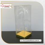 6x6x15.5 Gold İç Yükselticili Otomatik Asetat Kutu 6x6x15.5 Gold İç Yükselticili Otomatik Asetat Kutu